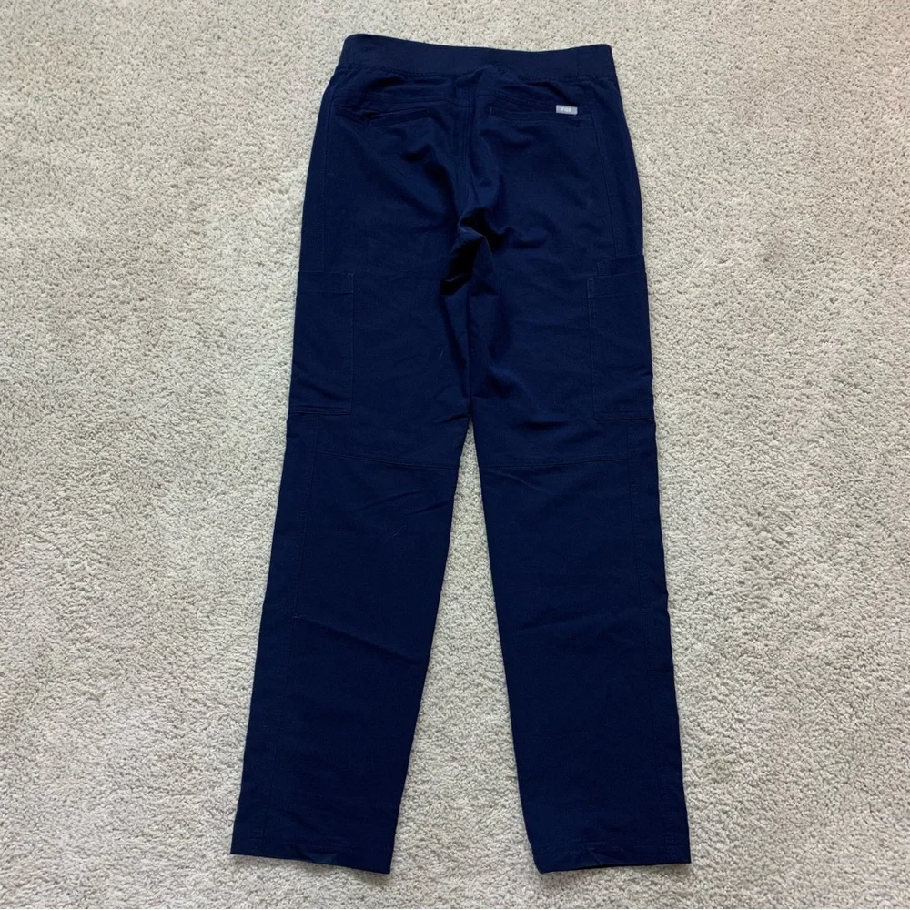 Men's FIGS Navy Blue TECHNICAL COLLECTION Cargo NURSING Multi Pocket SCRUB PANTS